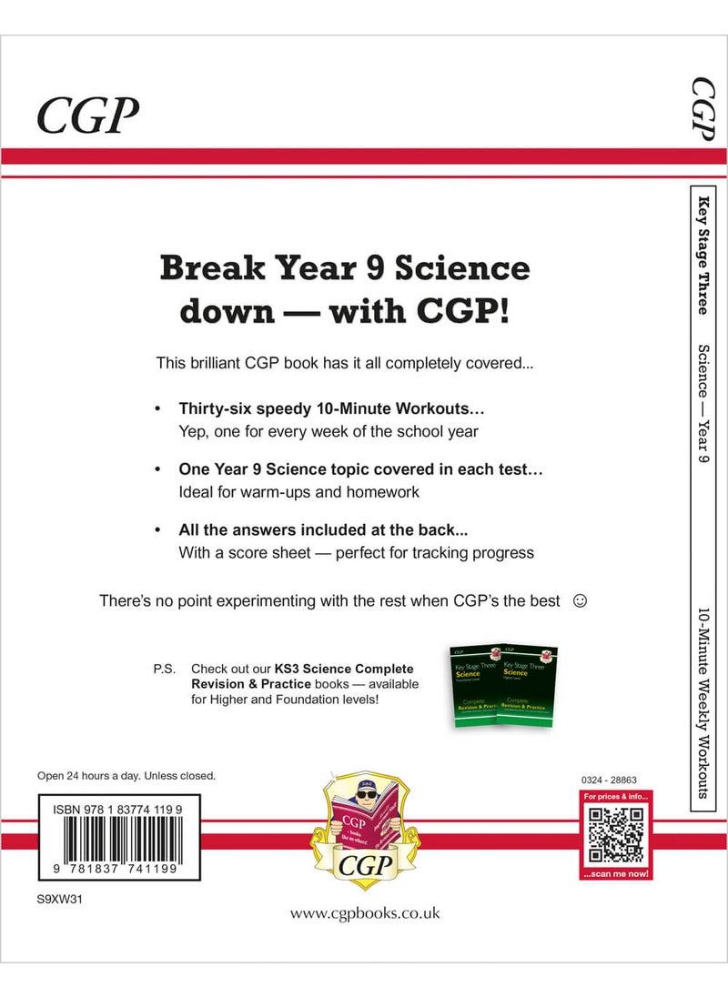 New KS3 Year 9 Science 10-Minute Weekly Workouts (includes answers)