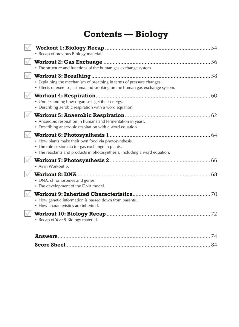 New KS3 Year 9 Science 10-Minute Weekly Workouts (includes answers)  - Image 4