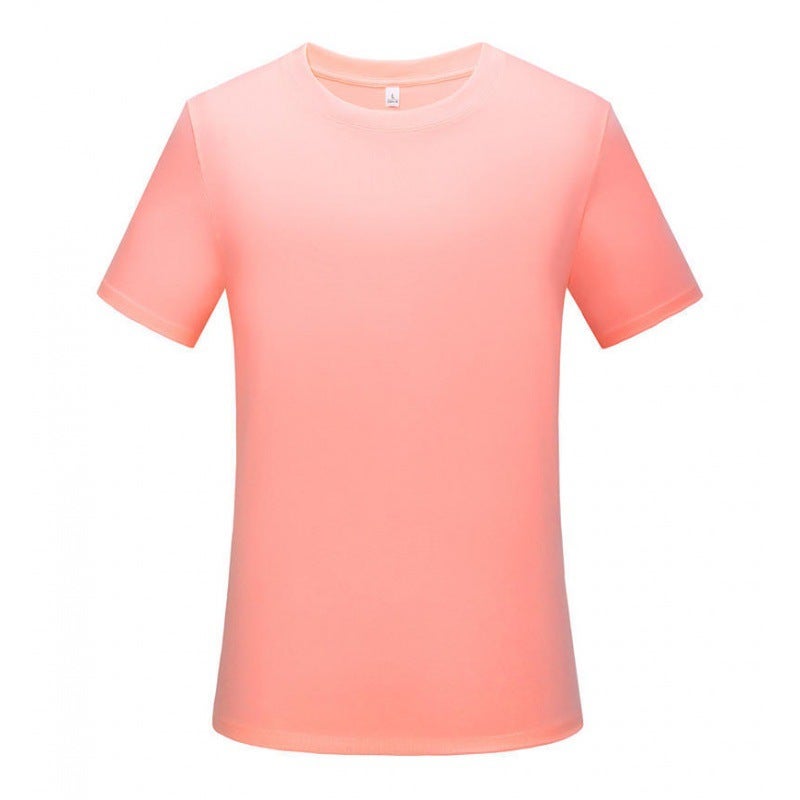 Summer Pure Cotton Work Clothes With Logo Printing, Men'S And Women'S Round-Neck Cultural Shirts, Class Uniforms With Printed Text, Short-Sleeved Advertising Shirts, Blank Shirts - Image 1