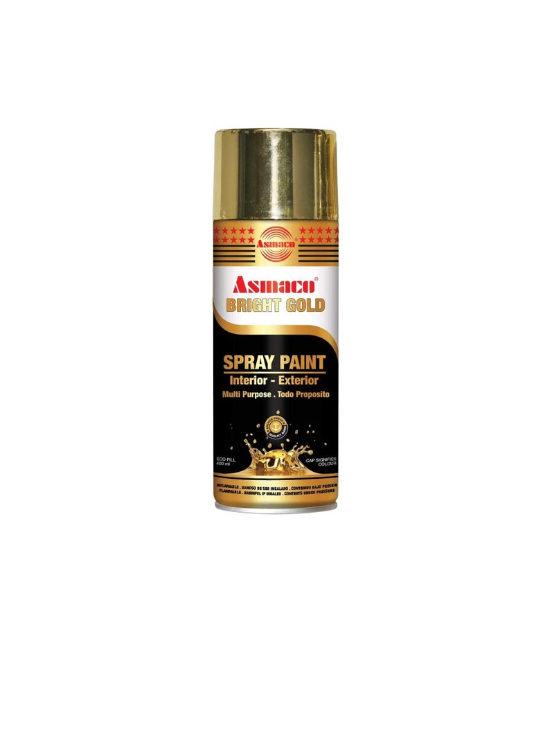 Asmaco Spray Paint Bright Gold - 12 Pcs In 1 Box - Image 2