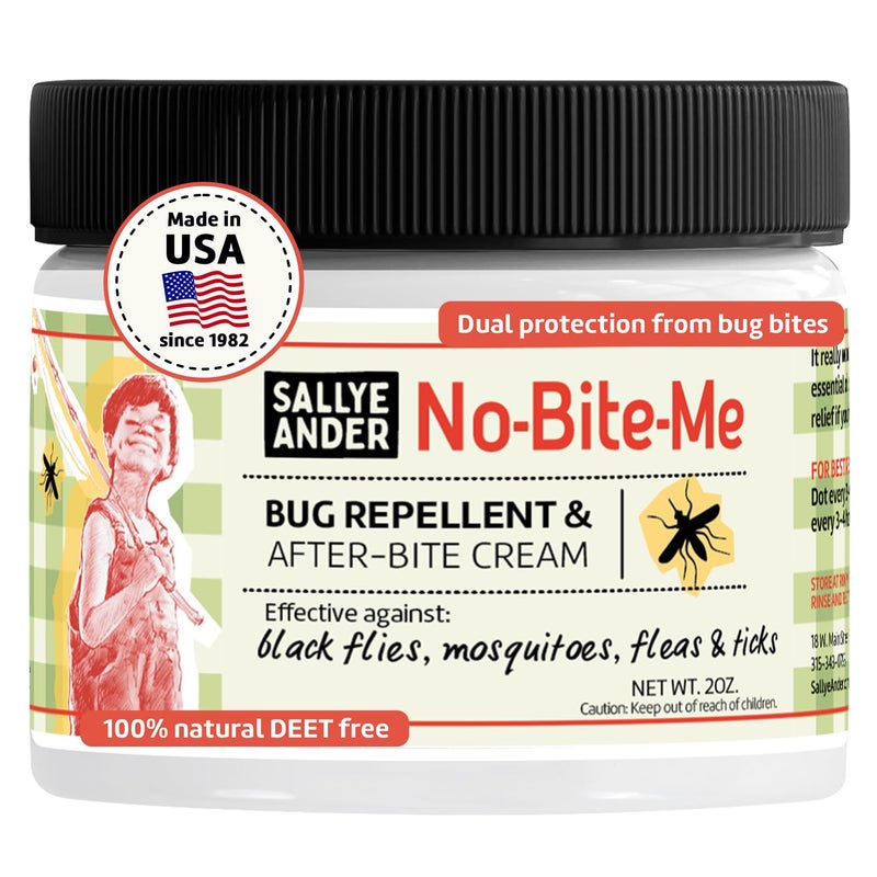 SALLYEANDER No Bite Me AllNatural Bug Insect Repellent Anti Itch Cream 2 oz Safe for Kids and Infants Repels Mosquitoes Black Flies Fleas and Ticks - Image 3