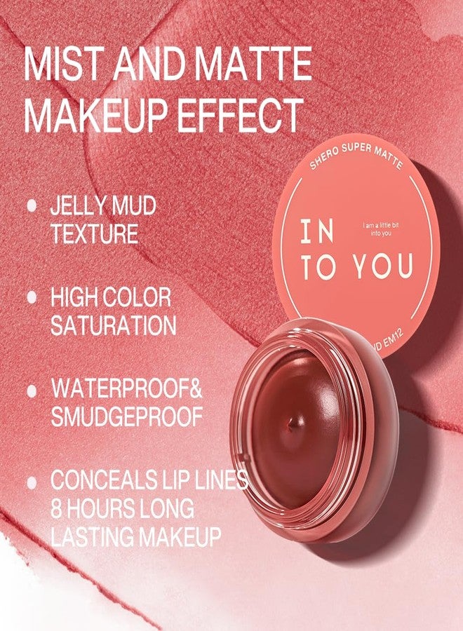 INTO YOU Matte Liquid Lipstick for Women, Canned Long Lasting Pink Lipstick Waterproof with Lip Brush, No Transfer, High Pigmented with Lightweight Lip Mud Texture(C-EM12) - Image 2