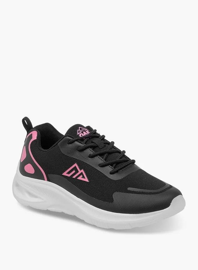 Oaklan by Shoexpress Textured Sports Shoes with Lace-Up Closure