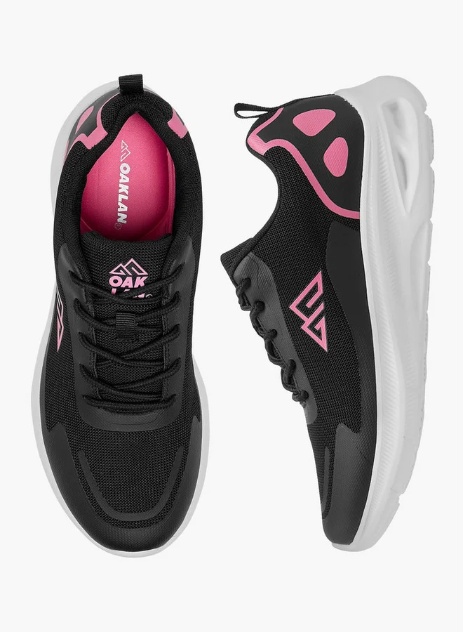 Oaklan by Shoexpress Textured Sports Shoes with Lace-Up Closure