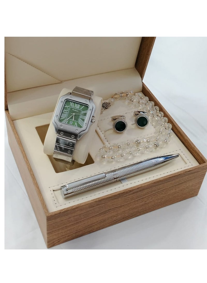 أس أه طقم ساعه رجالي من اربع قطع