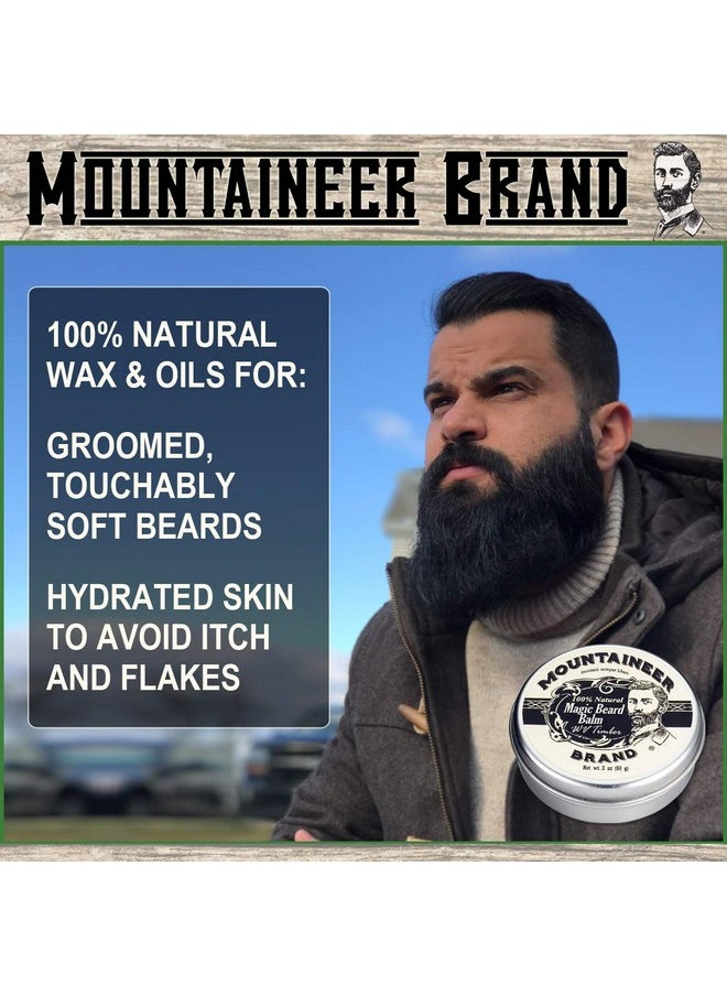 mountaineer brand - Beard Grooming Care Kit Gifts For Men Beard Oil (2Oz)Conditioning Balm (2Oz)Wash (4Oz)And Brush Mens Mustache Growth Kitessential Beard Kit For Men Wv Timber Scented - Image 1