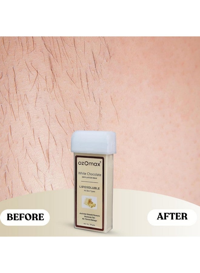 OZOMAX Depilation Wax - Professional-Grade Hair Removal Wax for Smooth, Silky Skin, Gentle and Effective Formula for Sensitive Areas, Underarms, Legs, and Body, Suitable for Roll wax heater - Image 4