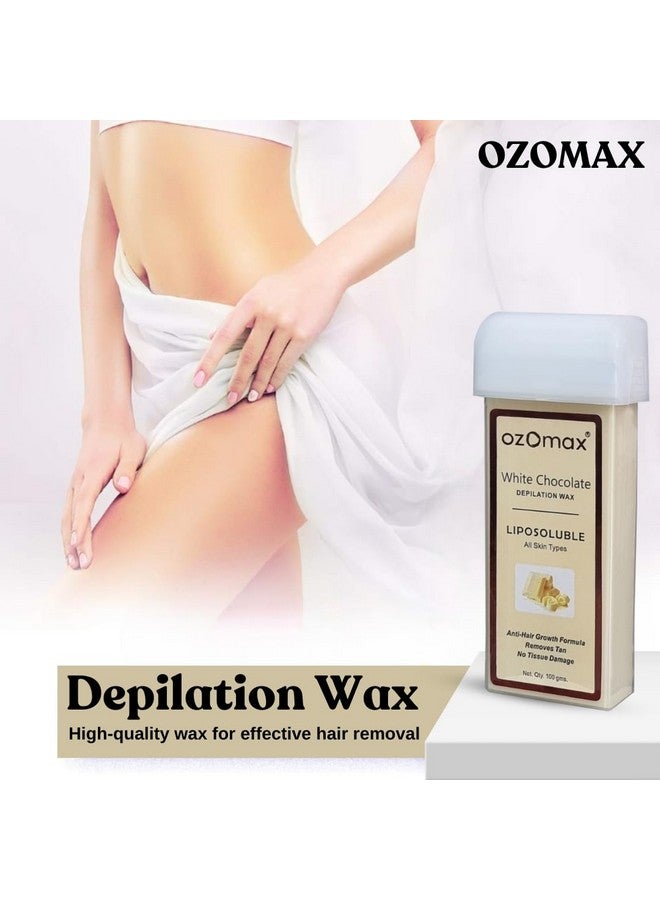 OZOMAX Depilation Wax - Professional-Grade Hair Removal Wax for Smooth, Silky Skin, Gentle and Effective Formula for Sensitive Areas, Underarms, Legs, and Body, Suitable for Roll wax heater - Image 2
