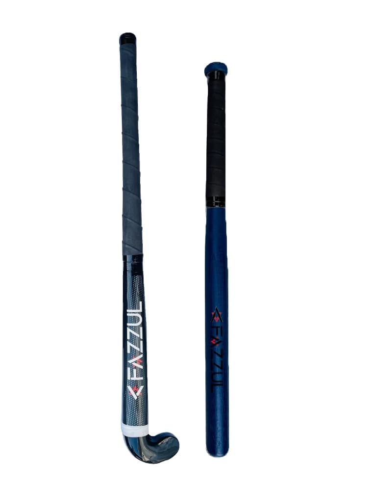Fazzul Hockey Sticks for Practice Beginner Level with Baseball Bat Heavy Duty Combo Pack of 2 (Blue) - Image 1