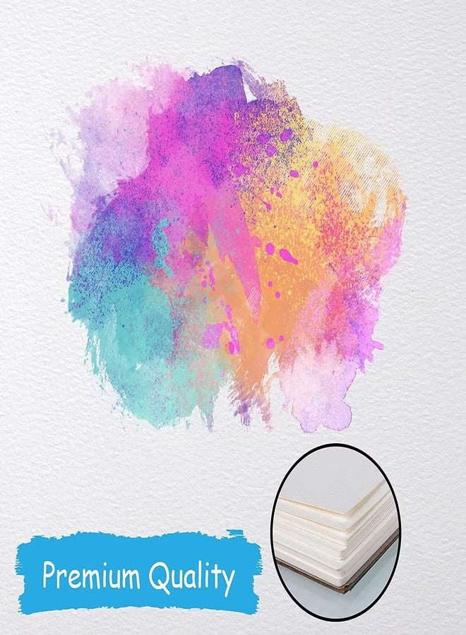 Bonmiy Watercolor Paper Bulk, 8.5x11 inches, 25 Sheets (180gsm) Artist Paper - Watercolors, Mixed Media, Drawing and Art Journaling - Image 3