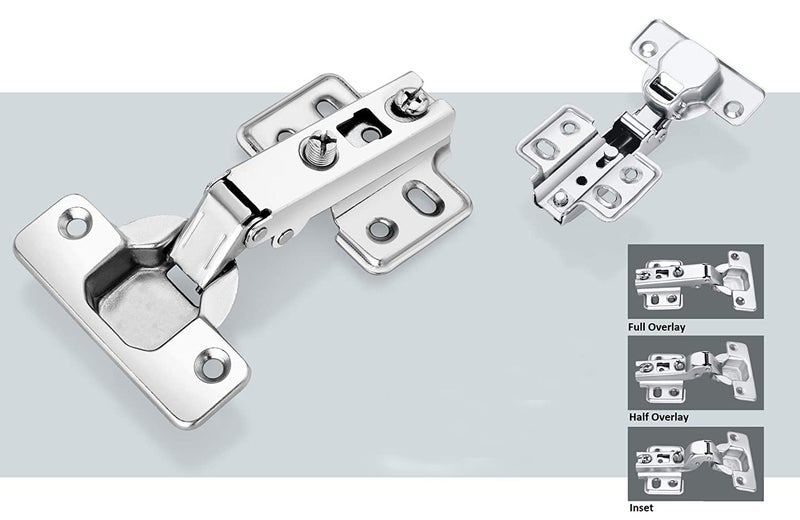 Redwud Steel Auto Concealed Hinges, 0 Degree- Full Overlay [2 Pair] Pack of 1 - Image 3