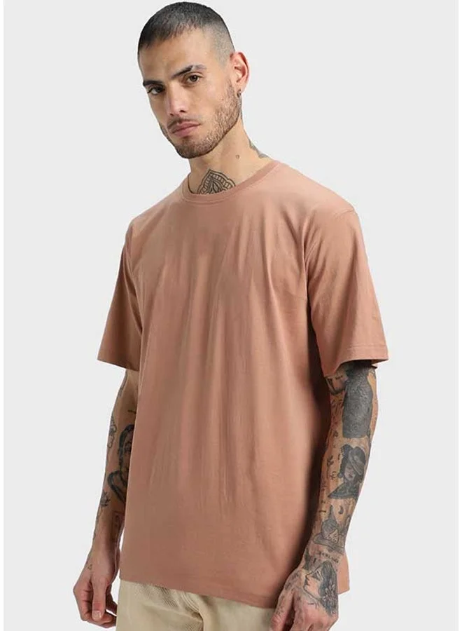 فيردو تيشيرت فيردو قطن خالص بقصة واسعة وأكمام قصيرة للرجال