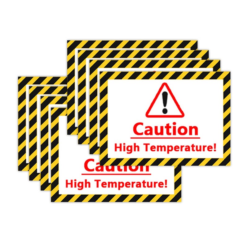 Besttile Caution High Tempature StickersHot Surface Warning Labels 4x3 Inch Danger Safety Warning Sign Label Sticker Decal20 Pcs Per Pack
