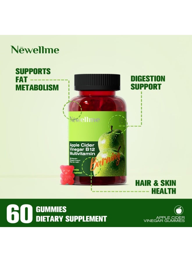 NEWELLME APPLE CIDER VINEGR APLE FLAVOUR 60GUMM - Image 3