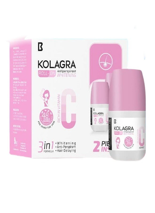 Whitening roll on 3 in 1 Pack 1+1