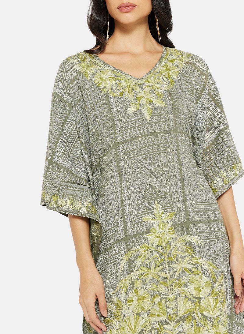 ARABIAN CLOSET EMBROIDERED KAFTAN - Image 4