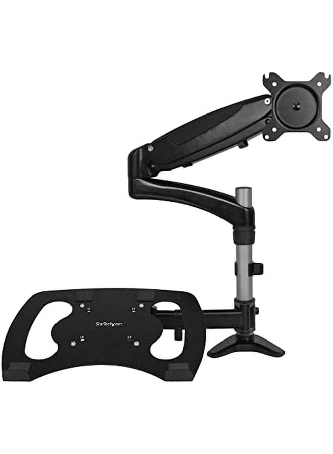 StarTech Laptop Monitor Stand Computer Monitor Stand Full Motion Articulating Vesa Mount Monitor Desk Mount Armunonb - Image 2