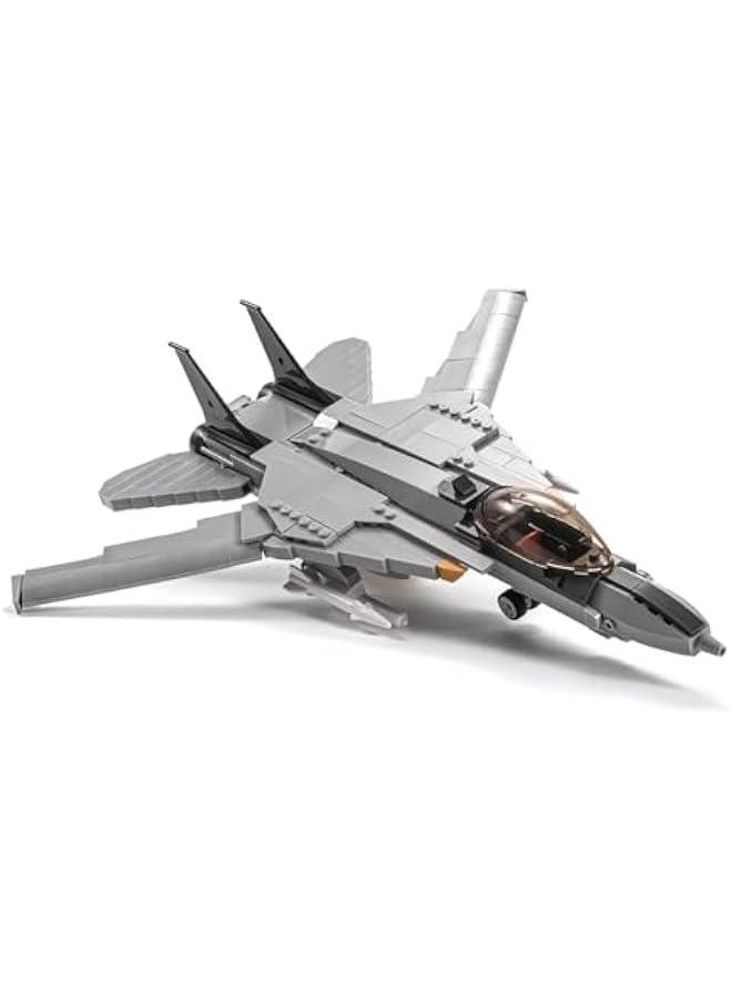 F-14D Fighter Tomcat Military Army Airplane Building Bricks Set with 1 Figure, 404 Pieces Air-Force Build Blocks Toy, Gift for Kid and Adult.  - Image 1