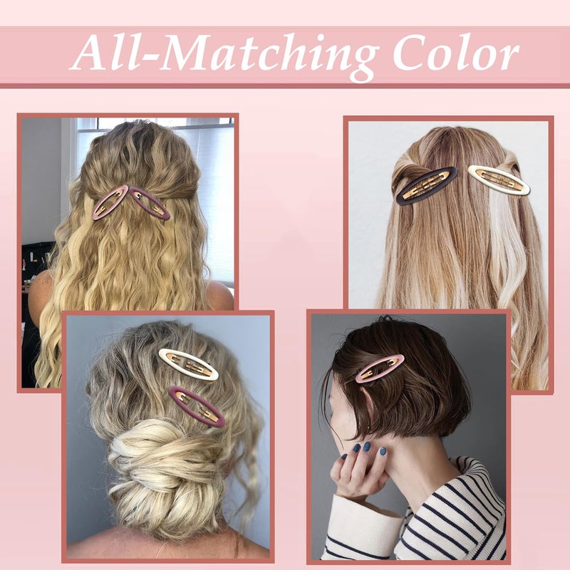 mythos 26 Pcs Metal ellipse Hair Clips No Slip for Women & Girls,Strong Hold Matte Hair Clips for Thick Hair & Thin Hair,Hair Barrettes for Women - Image 5