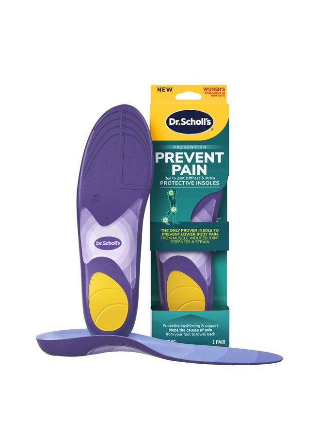 Dr. Scholl's Prevent Pain Insoles for Women, Size 6-10, 1 Pair: The Only Proven Insole to Prevent Lower Body Pain - Arch Support Shoe Inserts for Women, Protect Against Lower Back, Knee and Foot Pain  - Image 1