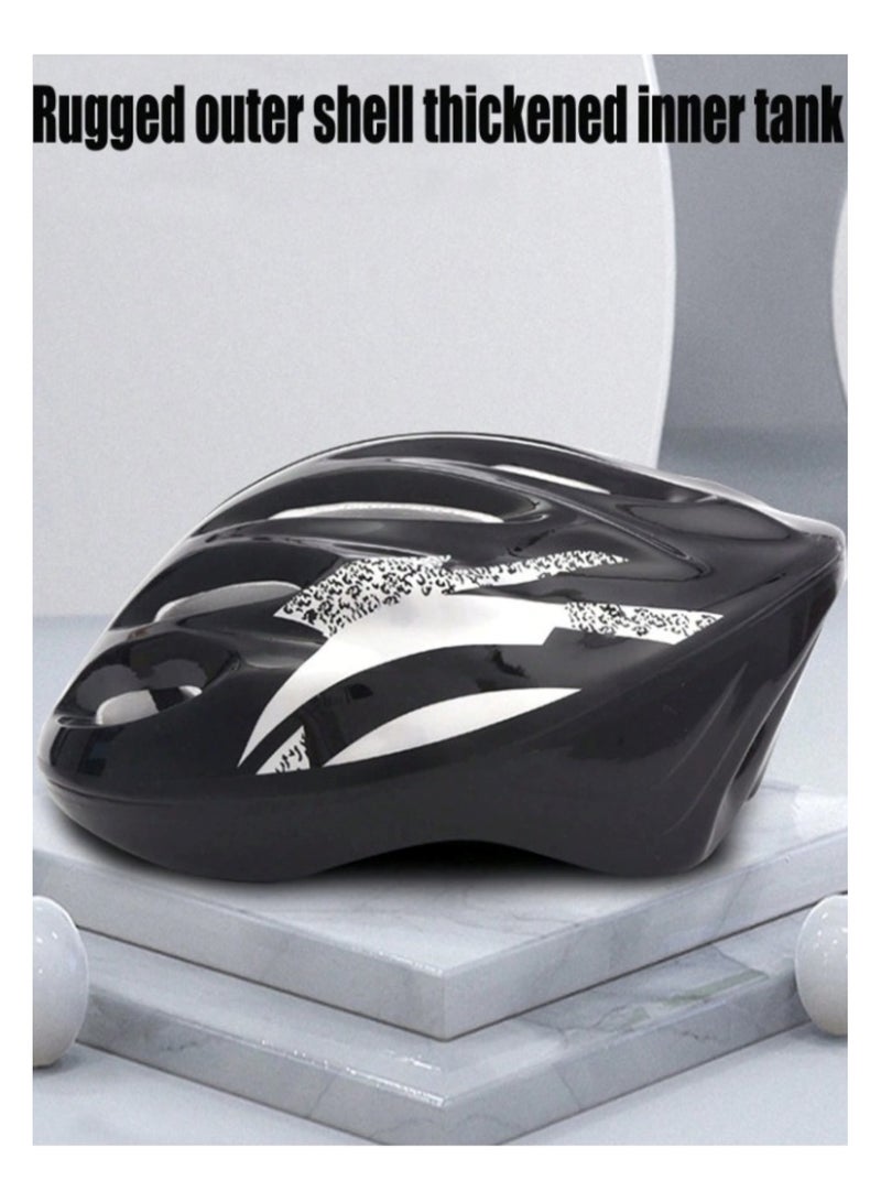 Huitich Skating Helmet Thick Sponge Inner Pad Protection Black  - Image 4