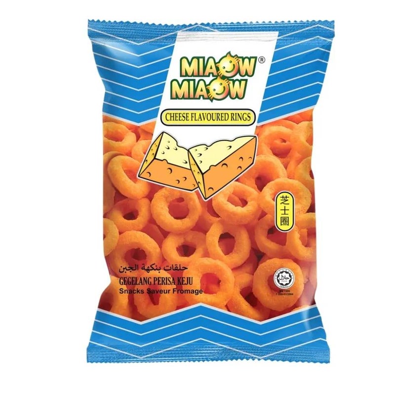 Miaow Miaow Cheese Flavored Rings Snacks- 50gms
