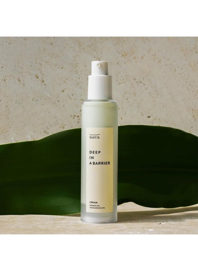 SIORIS - Deep In A Barrier Cream 1.69 Fl.Oz A Tamanu Oilpowered Organic And Vegan Intensive Skin Repair Cream Strengthens The Skin Barrier Soothes Sensitive Skin And Deeply Moisturize - Image 1