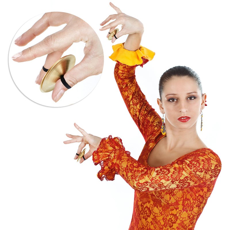 Boao 6 Pieces Finger Cymbals Belly Dancing Finger Cymbals Dance Zills Musical Instrument for Dancer Party - Image 5