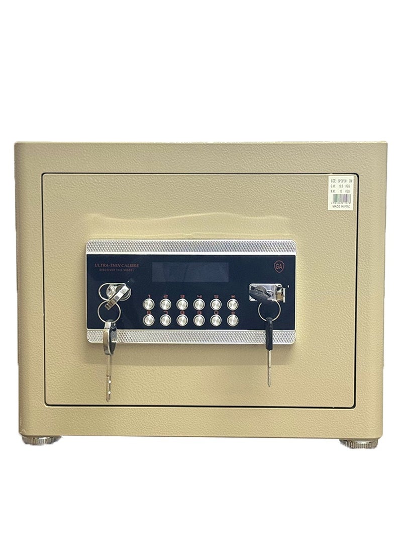 Luxury Fire-Resistant Digital Security Safe With Electronic Number Pad And Lock And Physical  Key  30 *30*38 CM - Image 3