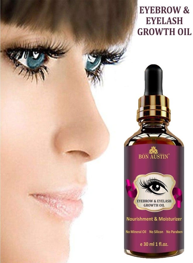 Bon Austin EyeBrow & EyeLash Growth Oil Serum with Castor Oil, Almond Oil & Vitamin E - For Good Growth - Combo Pack of 3-30 ml(90 ml) - Image 5