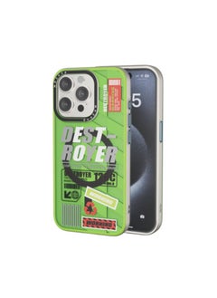Mezone Destroyer iPhone 14 MagSafe Case, Shockproof & Anti-Yellowing Phone Case Reinforced Corners with Airguard, Yellow Green  - Image 1