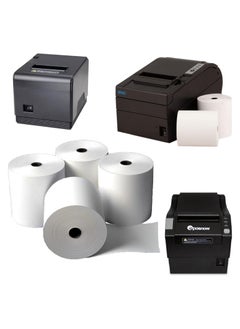 FATI ACCESSORIES FATI 80 x 80 mm Premium Thermal Paper Till Receipt Roll for EPOS Printer, POS Terminal, Cash Register (5 Rolls Pack)  - Image 1