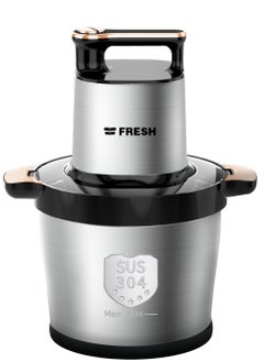 Fresh Fresh 1500W Chopper with Clip-on Cup, 6L Capacity, Stainless Steel Body  - Image 1