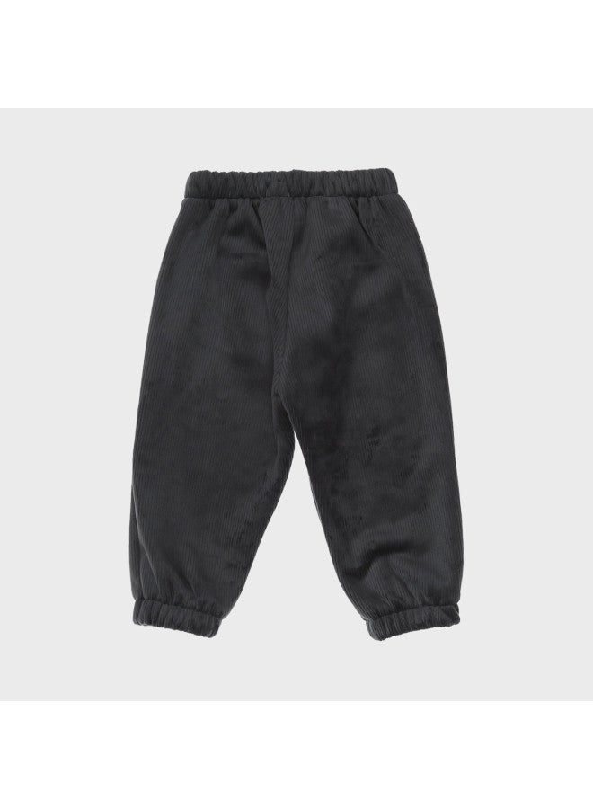 Zara Simple And Comfortable Fleece-lined Drawstring Waist Pants For Babies - Image 3