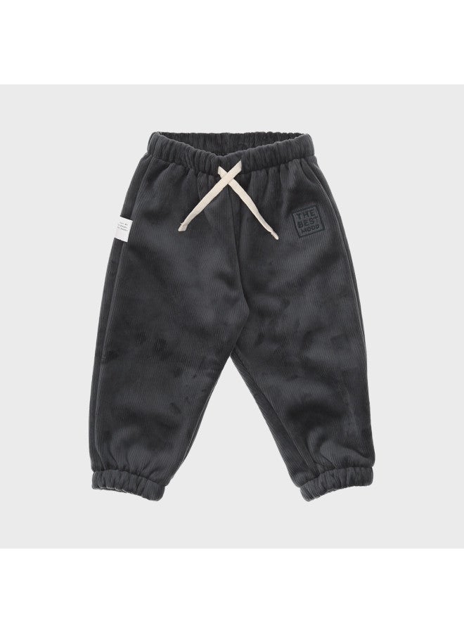 Zara Simple And Comfortable Fleece-lined Drawstring Waist Pants For Babies - Image 2
