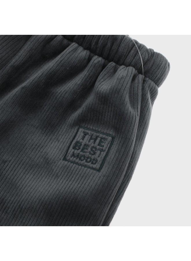 Zara Simple And Comfortable Fleece-lined Drawstring Waist Pants For Babies - Image 5