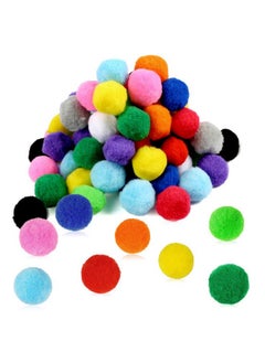Pllieay Pllieay 120Pcs 2 Inch Very Large Assorted Pom poms Arts and Crafts for DIY Creative Crafts Decoration, 13 Colors  - Image 1
