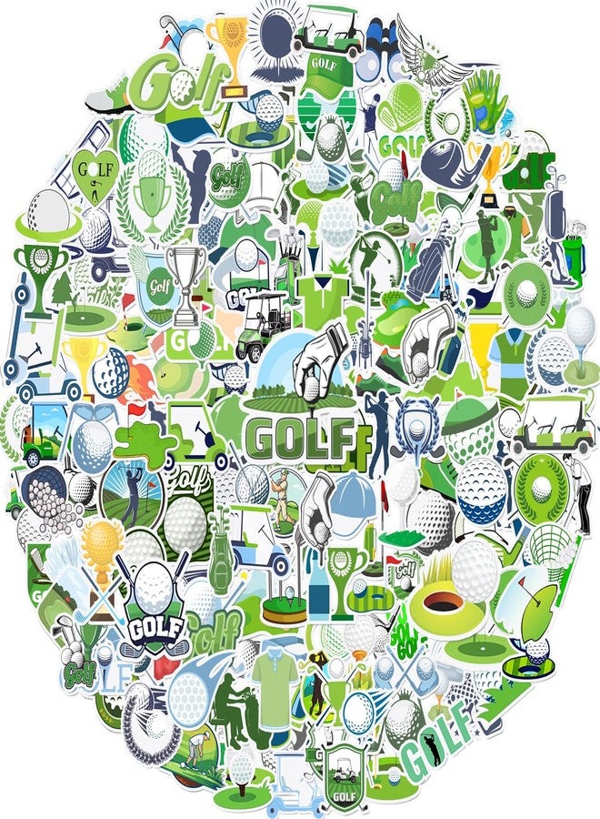 Lcnjscgo 200 PCS Golf Stickers, Golf Party Favors Supplies Birthday Party Decorations Waterproof Vinyl Golf Sports Stickers for Water Bottle Laptop - Image 1