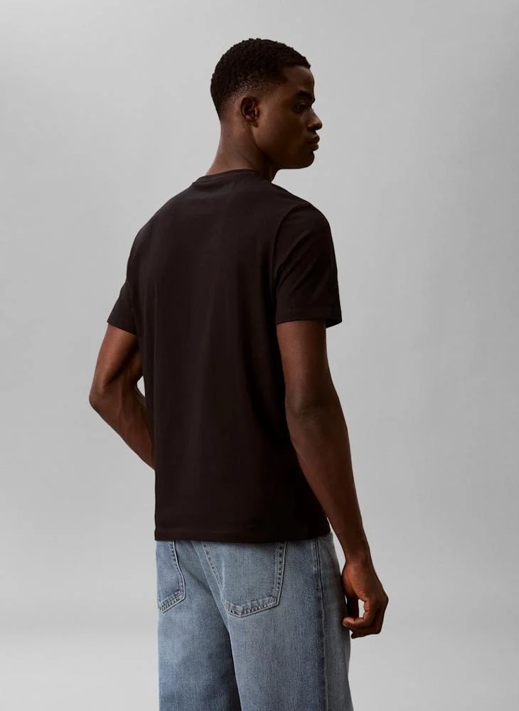 Calvin Klein Textured Graphic Logo T-Shirt