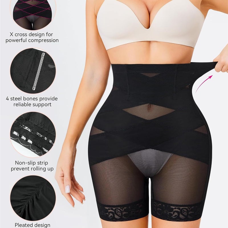 Global Explosions-Hip Shaping Pants Mesh Lace Breathable Hip Fitness Yoga High Waist Shaping Pants - Image 2
