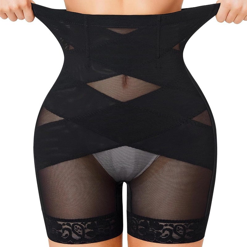 Global Explosions-Hip Shaping Pants Mesh Lace Breathable Hip Fitness Yoga High Waist Shaping Pants - Image 5