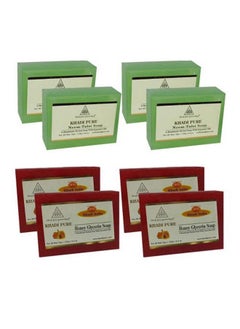 Khadi Pure Honey Glycerin & Neem Tulsi Soap 125 Ml (Pack Of 8)  - Image 1