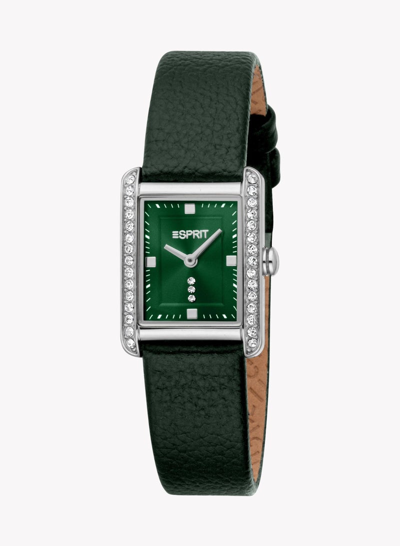 ESPRIT Women's Silver/Green Watch | ES1L512L0015 - Image 1