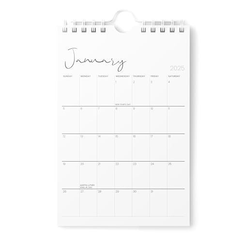 Karto Mini Wall Calendar 2025 - Vertical 6x9 inch Runs Until June 2026 - Small, Versatile and Easy Planning with the Aesthetic Desk Monthly Calendar - Cursive - Image 1