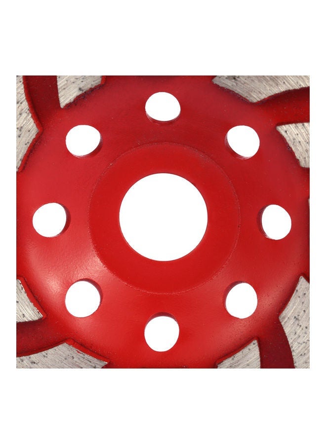NIBEMINENT Diamond Segment Grinding Wheel Disc Red/Silver 11x2x10cm - Image 3