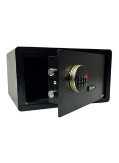 LOTFY GROUP Digital Safe -  Money Security Box with Electronic Keypad and 2 Manual Override Keys - Home safe , Office Black Colour . ( H23 * W42 * D37 CM )  - Image 1