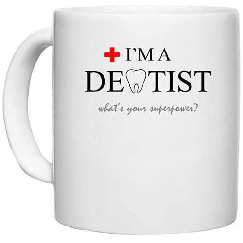 UDNAG White Ceramic Coffee/Tea Mug 'Dentist | I am a Dentist' Perfect for Gifting [350ml] - Image 4