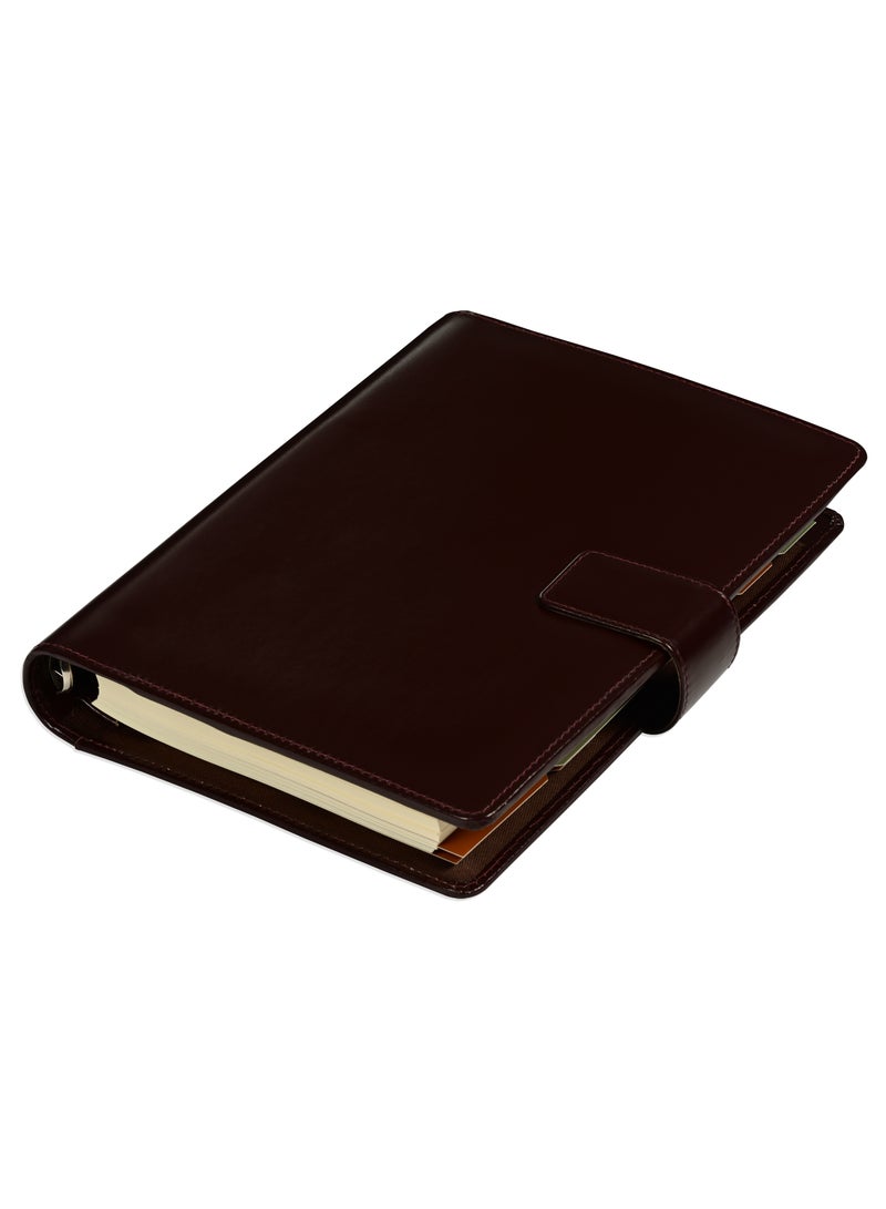 FIS® Leather Organizer "PLANUS", and Activity Journal, Size : A5 (14.8 x 21cm), Color : Bordo_FSORLO5BO - Image 2