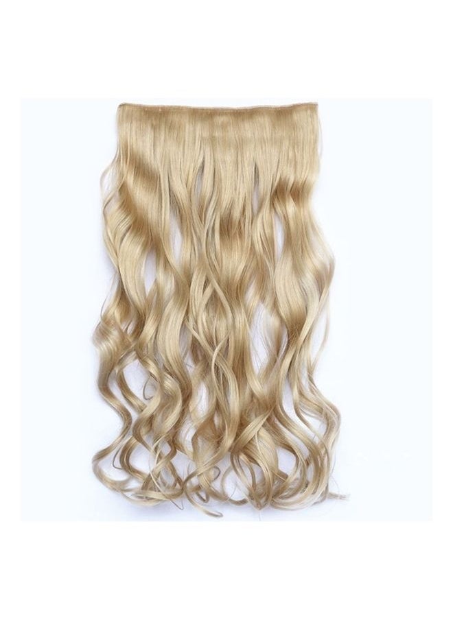 NIBEMINENT Fashion Curly Hair Wig Beige 