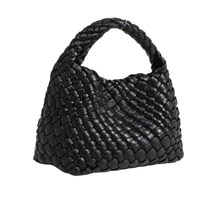 Woven Vegetable Basket Fashion Bag Portable Shoulder Crossbody Bucket Women'S Bag - Image 1